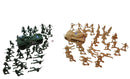 Process Plastic Co Green Army & Tan Army Play Set Grouping — Toys & Hobbies:Toy Soldiers:1970-Now — front view