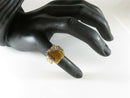 Tigers Eye Diamond Accented 10K Gold Kinsley & Son Gothic Art Deco Design Size 6 - Just Stuff I Sell