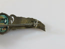 Antique Egyptian 800 Silver Enameled Scarab Brooch Enameled Wings of Horus - Just Stuff I Sell