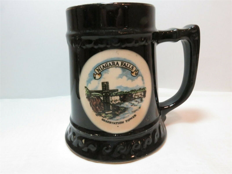Rare Circa 1960's Hand Painted Niagara Falls Observation Tower Beer Mug Stein - Just Stuff I Sell