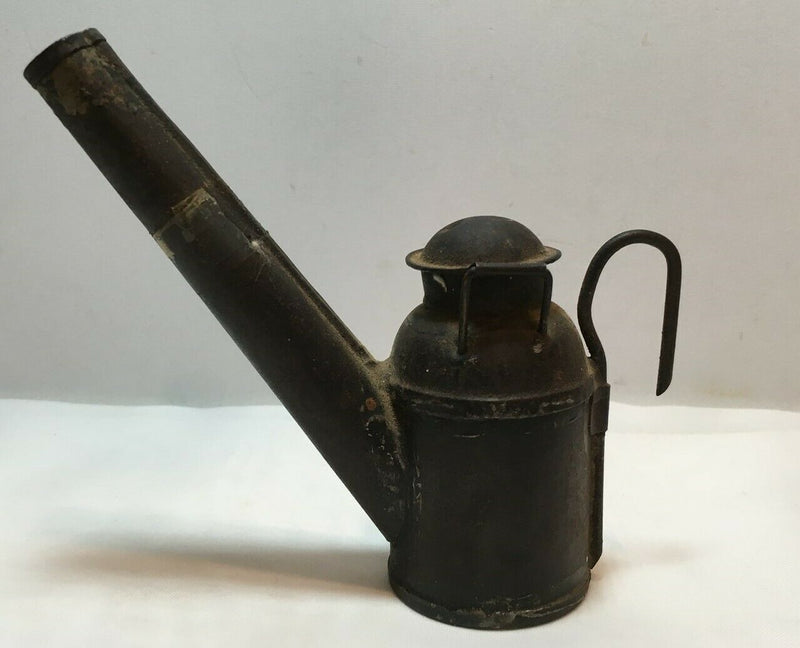 Rare Antique Coal Mining Oil Lamp Teapot Lamp Type 1 PF Lennon & Co Scranton PA - Just Stuff I Sell