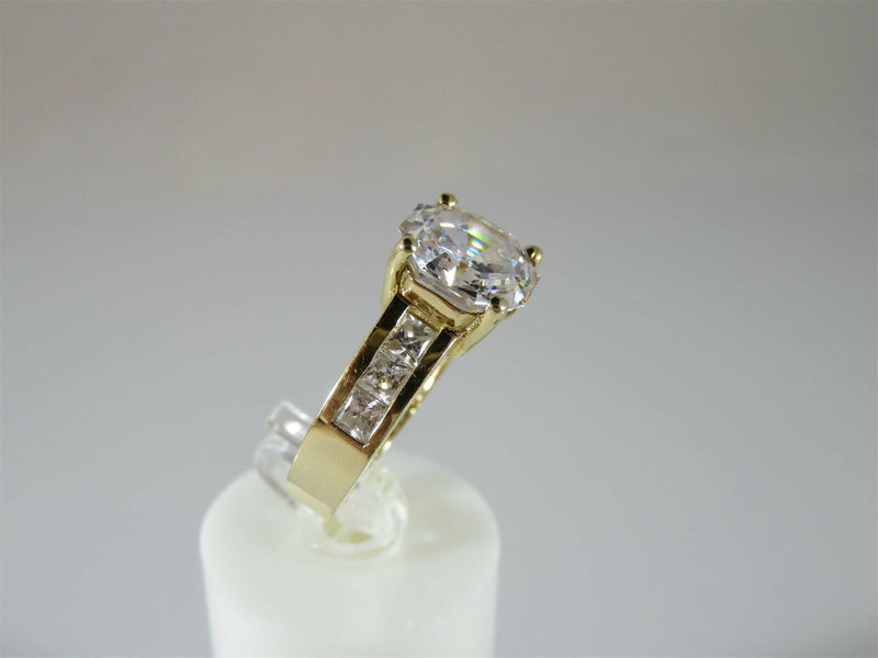 Michael Valitutti Solid 14K Gold Cubic Zirconia Statement Ring Size 7.5 - Just Stuff I Sell