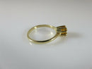 14K Yellow Gold Princess Cut Golden Citrine Solitaire Wedding Ring Sz 6.5 PGR - Just Stuff I Sell