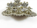 Lovely Antique Ornate Norwegian Filigree Solje Brooch 830S product image for Just Stuff I Sell, clear front view, neutral background, original listing photo, optimized descriptive alt text, centered composition variant 8
