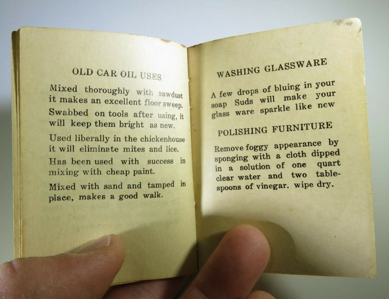 Vintage/Antique Tiny Book of Helps Aids & Facts Mrs. L.P. Oliver Self Published - Just Stuff I Sell