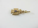 Antique Freemason Knights Templar Style Pendant Charm Fob Enameled - Just Stuff I Sell