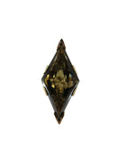 Exceptional Large 14K Gold Diamond Shaped Smoky Quartz Solitaire Ring 9 grams — Jewelry & Watches:Vintage & Antique Jewelry:F