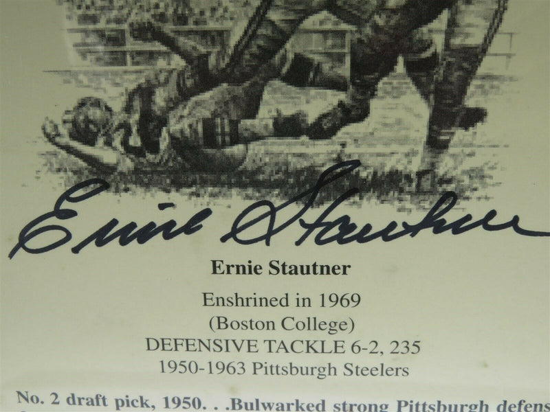 Ernie Stautner Autograph Boston College Defensive Tackle 1950-63 Steelers - Just Stuff I Sell