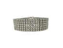 Heavy 79 Gram Sterling Silver & CZ Bracelet; REL 925 7/8" w x 9"L — Jewelry & Watches:Fine Jewelry:Fine Bracelets:Gemstone •