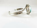 Navajo Turquoise Cuff 5" Life, Growth, Prosperity Southwestern Sterling Silver - Just Stuff I Sell