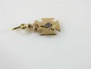 Antique Freemason Knights Templar Style Pendant Charm Fob Enameled - Just Stuff I Sell