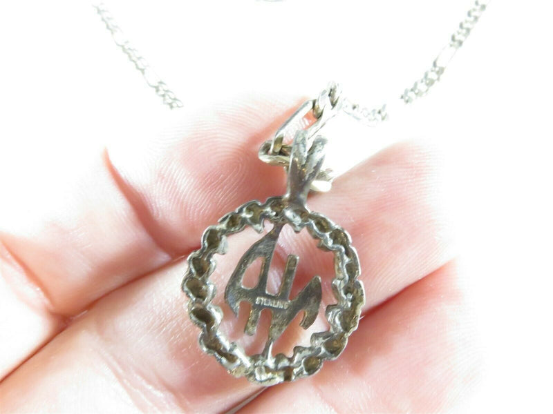 Narcotics Anonymous Pendant & 24" Figaro Chain; Sterling Silver Necklace/Pendant - Just Stuff I Sell