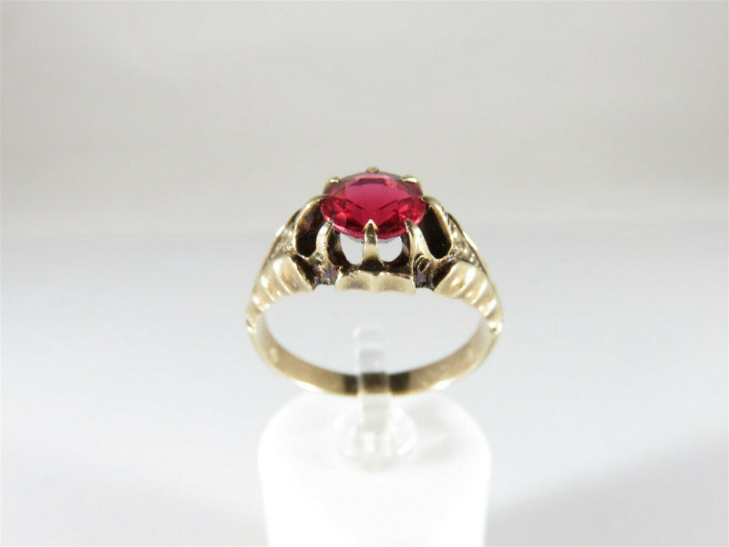 Victorian Griffin Claw Set Tourmaline Doublet Solitaire Ring Wedding Ring 9.25 - Just Stuff I Sell