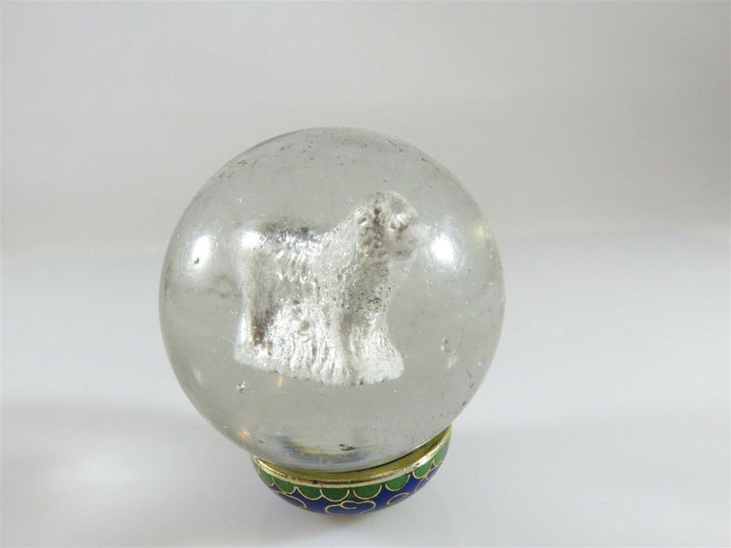 Vintage Sulfide Shooter Marble with Animal In Center Shows Wear & Tear 1.57" - Just Stuff I Sell