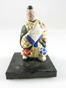 Miniature Hand Painted Asian Samurai Fighting Figure 1 5/8" Signed - Just Stuff I Sell