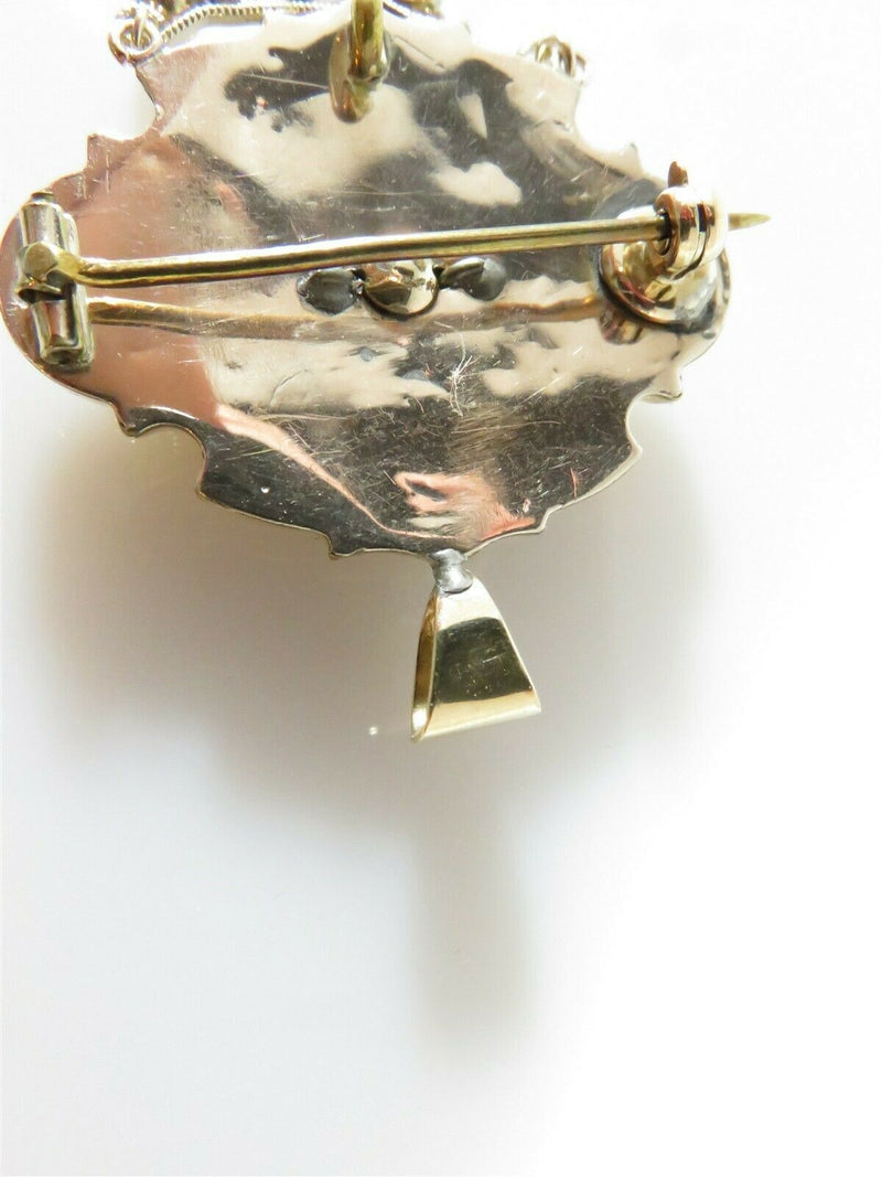 Victorian 14K Yellow Gold Etruscan Pendant with An Approx .40 Carat Diamond - Just Stuff I Sell