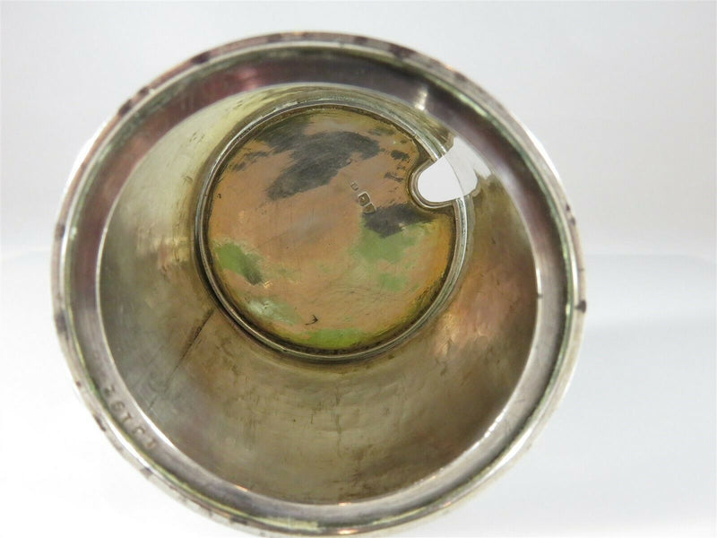 Rare Antique Sterling Silver Etched Mustard Pot 1877 by Robert Harper London - Just Stuff I Sell