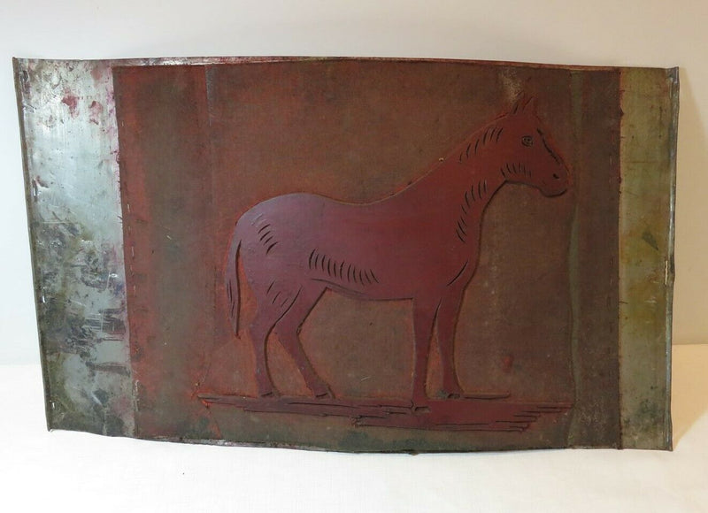 Neat Large 23 1/2" x 13 1/2" Horse Image Printing Plate For Repurpose - Just Stuff I Sell