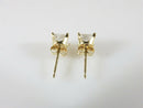 Solid 14K Yellow Gold Princess Cut 1.25 CTW Cubic Zirconia Stud Earring Set - Just Stuff I Sell