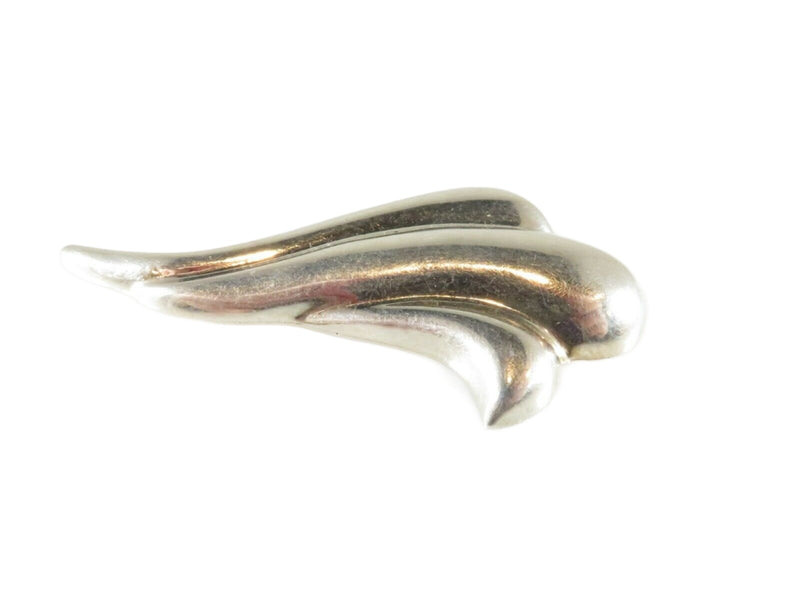 Whimsical Wave Brooch Art Nouveau Style Lovely Large Sterling Silver 925 - Just Stuff I Sell