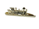 Hickok Locomotive Train Tie Clip Tie Bar Clasp Vintage Balfour Gold Tone Metal — Collectibles:Transportation:Railroadiana & T