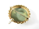 14K Gold Green White Wedgewood Pendant Brooch made in England - Just Stuff I Sell