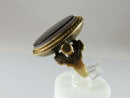 Victorian 14K Gold Uncut Hardstone Signet Ring Women Size 6.25 - Just Stuff I Sell