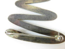 Abstract Picasso Brooch Taxco Style Sterling Silver Large Zig/Zag Design - Just Stuff I Sell