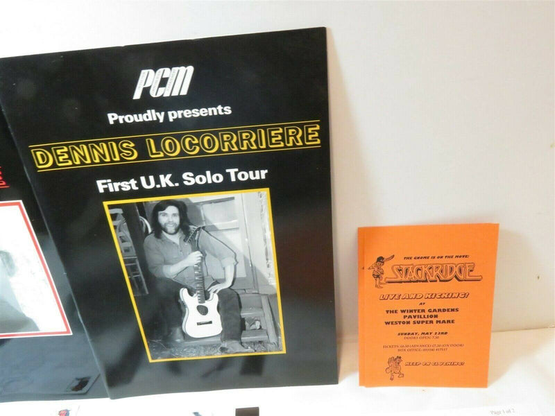 Dennis Locorriere of Dr. Hook Grouping Autograph, Personal letter, Pomo Books - Just Stuff I Sell