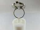 925 Sterling Cabochon Blue Stone Dinner Ring Mexico Signed Rey.. Size 5.5 - Just Stuff I Sell