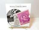 1996 National Community Service Commemorative Coin & Stamp Set Proof Rim Damage - Just Stuff I Sell