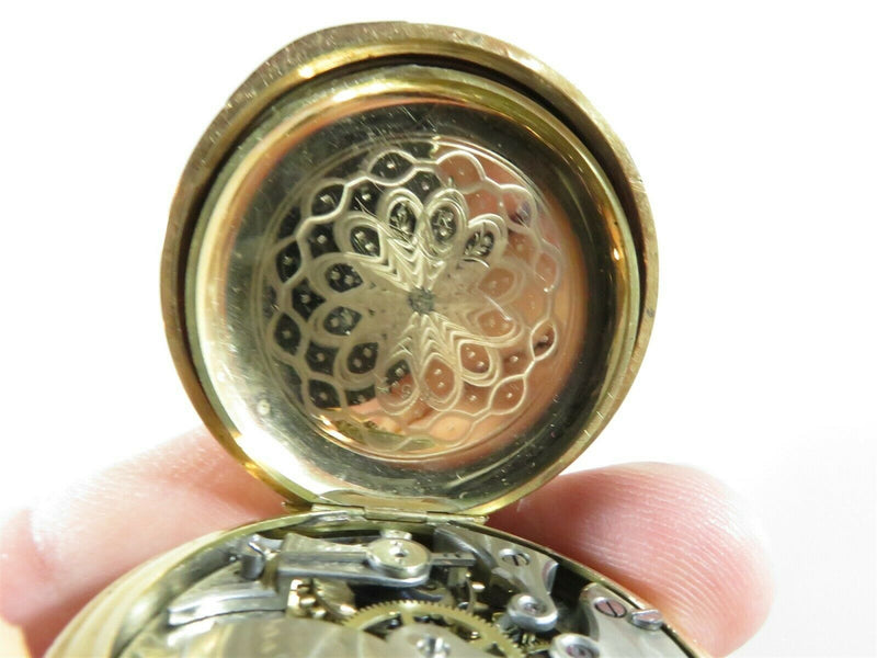 Victorian Era Lady of Lyons 14K Gold Pocket Watch Fancy Scenic Decorated Case - Just Stuff I Sell