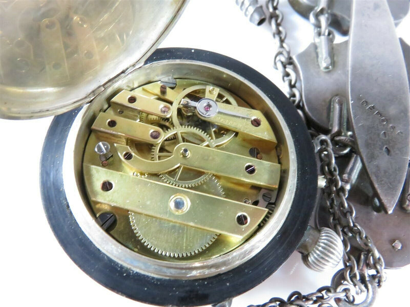 Rare Charles Oudin Palais Royal 52 Stem Wind Patented Half Hunter Pocket Watch - Just Stuff I Sell