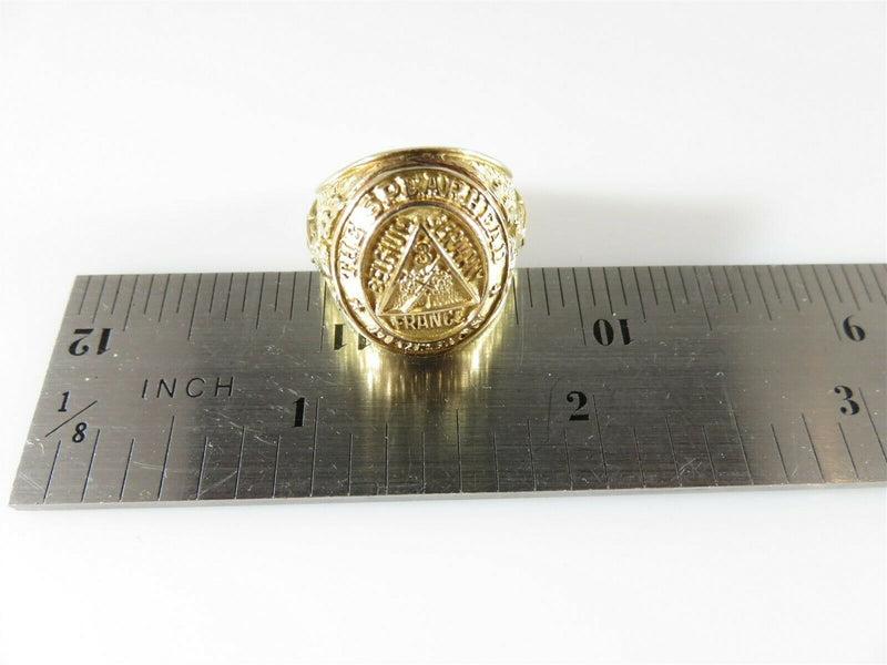 Rare World War II Solid 10K 3rd Armored Tank Battalion Spearhead Division Ring - Just Stuff I Sell