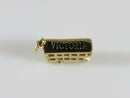 Victoria Double Decker Bus 14K Yellow Gold 3D Travel Charm/Pendant Engraved - Just Stuff I Sell