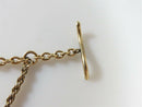 Antique K&S Gold Filled Pocket Watch Chain with Faux Tiger Claw FOB - Just Stuff I Sell