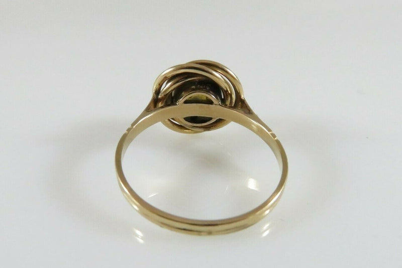 Antique 14K Gold & 6.8mm Solitaire Pearl Wedding Ring Women's Size 7 - Just Stuff I Sell