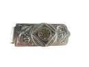 Vintage Handmade Plafina Silver Sterling 10K Gold Aztec Themed Money Clip — Jewelry & Watches:Men's Jewelry:Money Clips • 10K