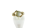 Vintage Gold Vein Quartz & Diamond Accented Gold Miners Style Ring Size 4.5 — Jewelry & Watches:Vintage & Antique Jewelry:Fin
