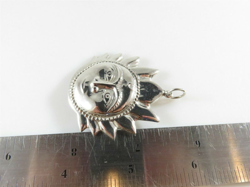 Vintage Tibet Buddhism Sterling Silver Form Buddha Sun God Pendant - Just Stuff I Sell