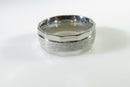Polished & Textured Men's Ring Band Pre-owned Size 8.75 product image for Just Stuff I Sell, clear front view, neutral background, original listing photo, optimized descriptive alt text, centered composition variant 7