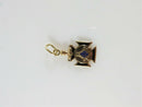 Antique Freemason Knights Templar Style Pendant Charm Fob Enameled - Just Stuff I Sell