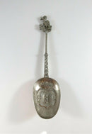 Antique Dutch Silver Decorative Spoon with Bird Finial Amsterdam Coat of Arms - Just Stuff I Sell