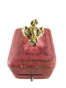 Art Nouveau 18K Mother Son Daughter Diamond Ring Heavy Size 2 Figural Ring — Jewelry & Watches:Vintage & Antique Jewelry:Fine
