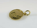 14K Yellow Gold Acapulco Coin Style Mayan Calendar Scenic Travel Charm/Pendant - Just Stuff I Sell