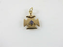 Antique Freemason Knights Templar Style Pendant Charm Fob Enameled - Just Stuff I Sell