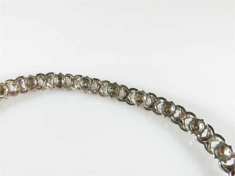 Nice X & O Link Sterling Silver Bracelet 7 1/2" Hallmarked - Just Stuff I Sell
