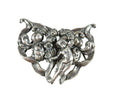 Vintage Art Nouveau Style Repousse Cherub Belt Buckle Pressed Metal — Clothing, Shoes & Accessories:Specialty:Vintage:Vintage