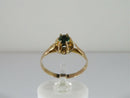 Antique 19K French Garnet Doublet Solitaire Buttercup Wedding Ring Size 8.5 - Just Stuff I Sell