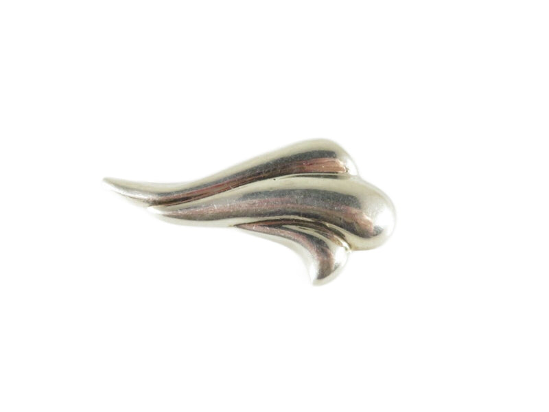 Whimsical Wave Brooch Art Nouveau Style Lovely Large Sterling Silver 925 - Just Stuff I Sell